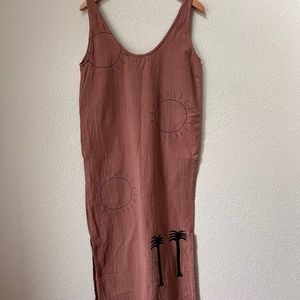 PO-EM Terracotta Sun Long Sundress